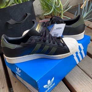 Adidas Superstar 80s Core Black & Night Cargo